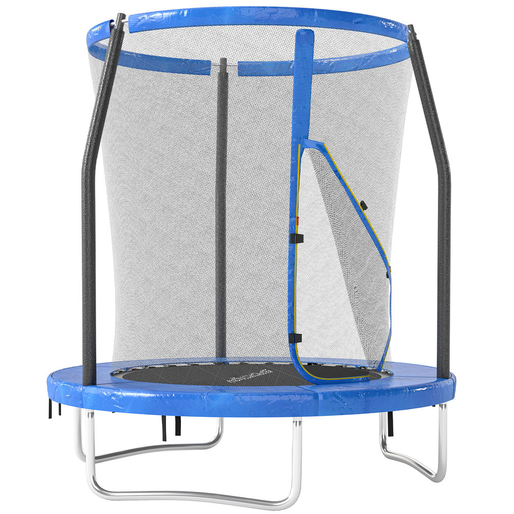Cama elástica 183x183x200 cm acero, pp color azul sportnow