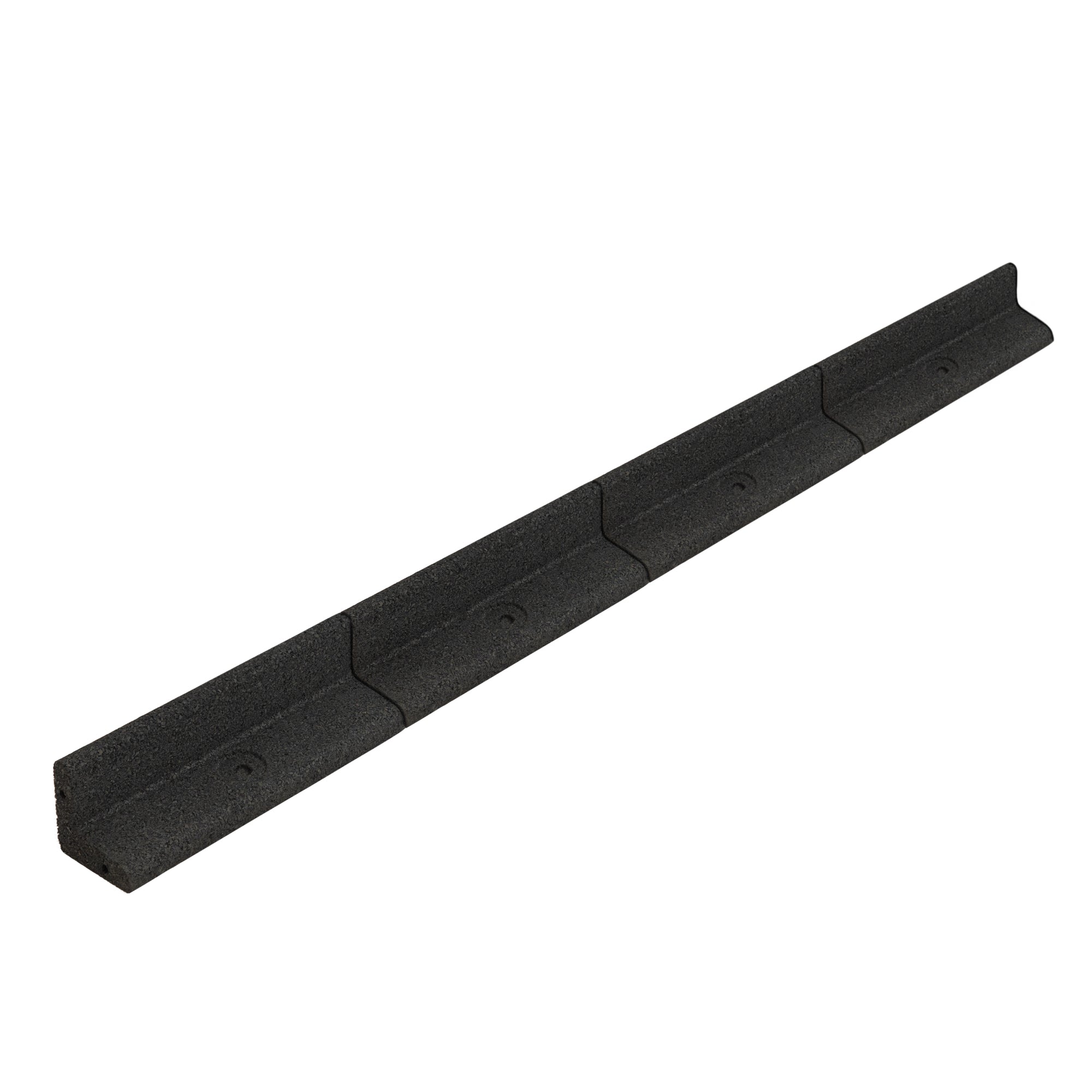 Bordura flexible para jardín 16.8m con mazo – negra