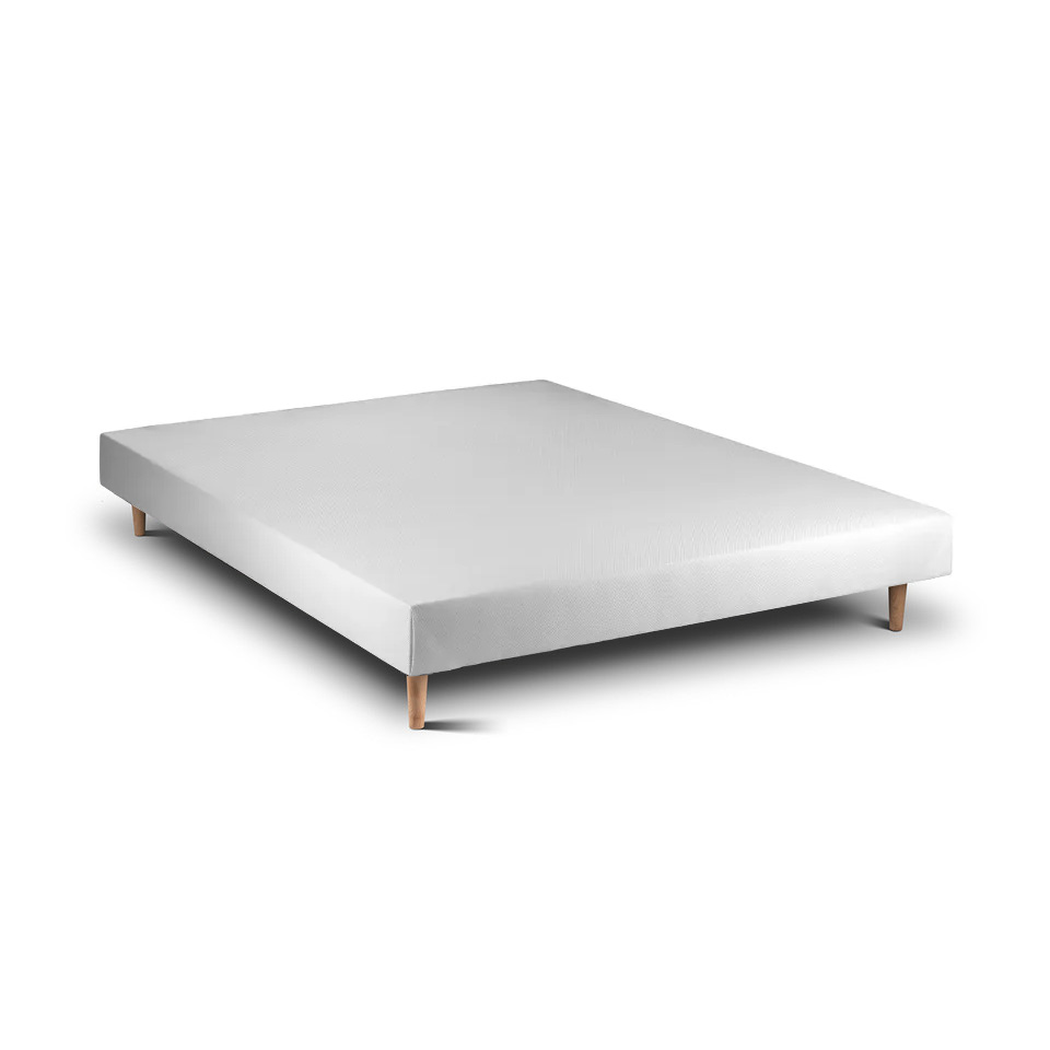 Base de cama de madera 15 blanco 190 x 90 cm altura 30 cm indream