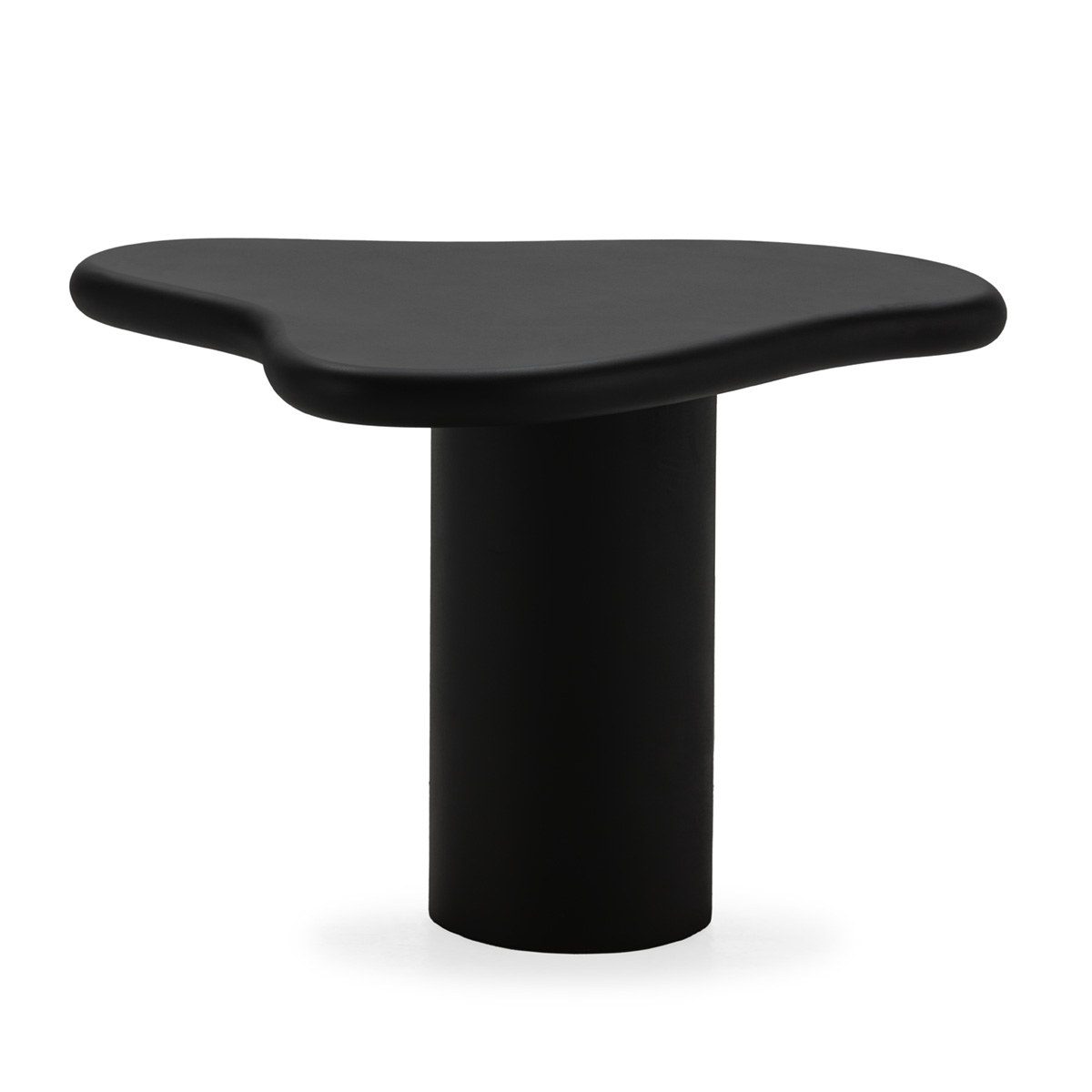 Mesa auxiliar 54x65x45 stoneskin negro mate