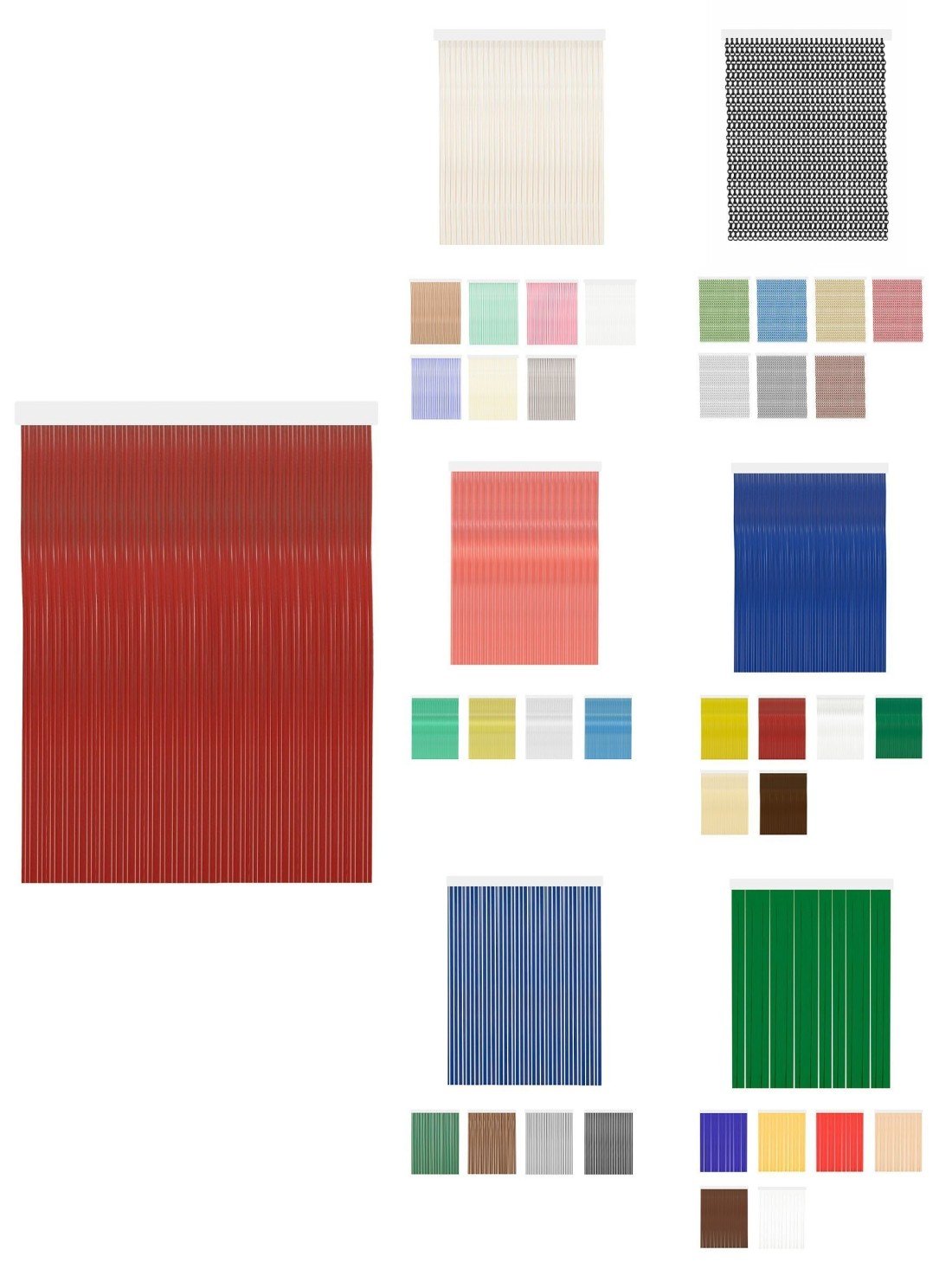 90 x 240 cm | karla - rojo | cortinas de exterior impermeables – cort - ja