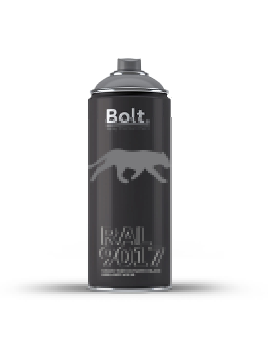 Spray bolt premium acrilico brillante ral 400 ml (ral 9017 negro tráfico)