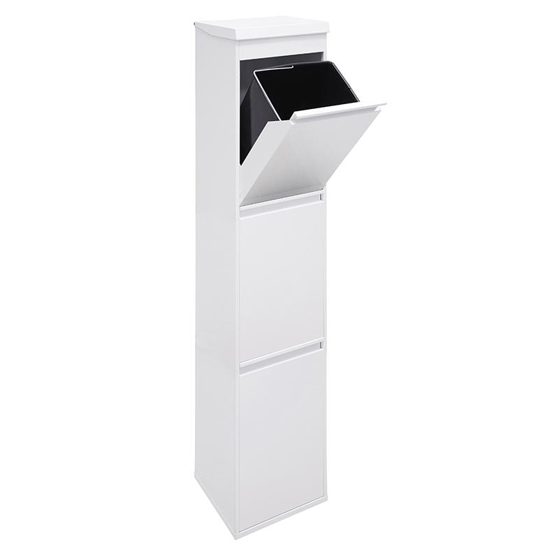 Arregui top cr321-b cubo de basura y reciclaje de acero 3 x 17 l (51 l)