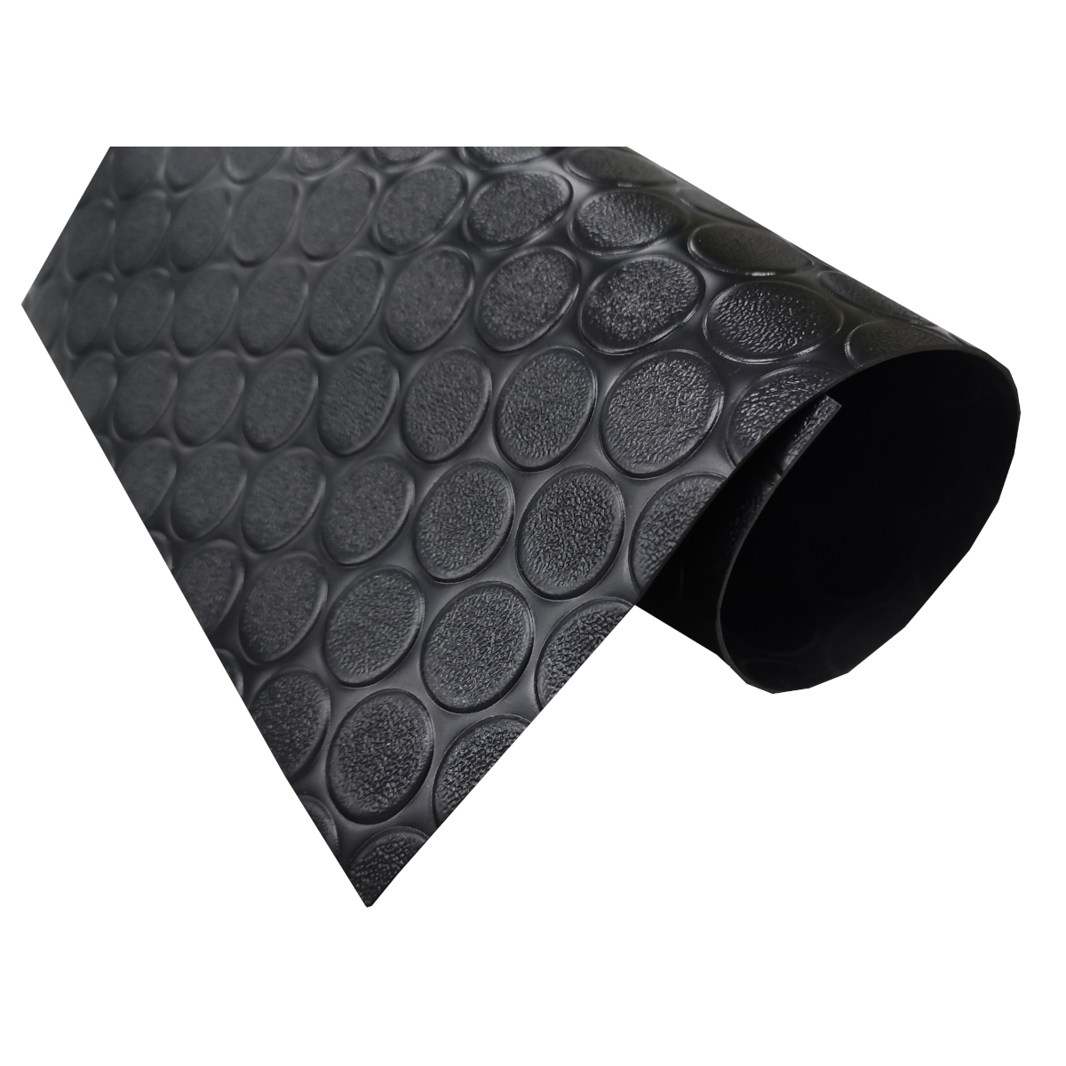 Suelo PVC| 100% caucho| botones negro| 1mm| 100x300cm