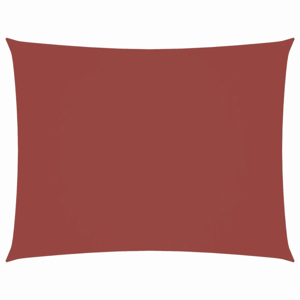 vidaXL toldo de vela rectangular tela oxford terracota 2x3,5 m
