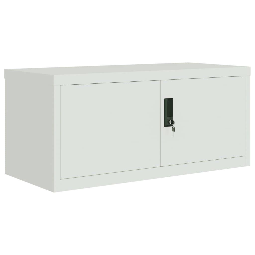 vidaXL armario archivador de acero gris claro 90x40x40 cm
