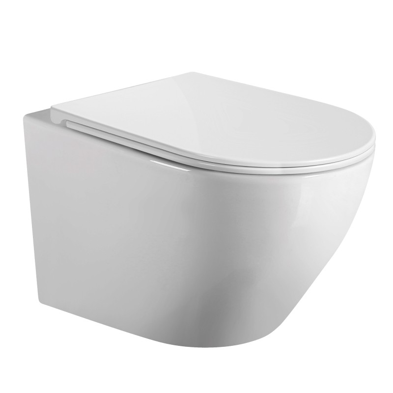 Inodoro suspendido rimless elba |solo inodoro |3-4,5l ahorro de agua