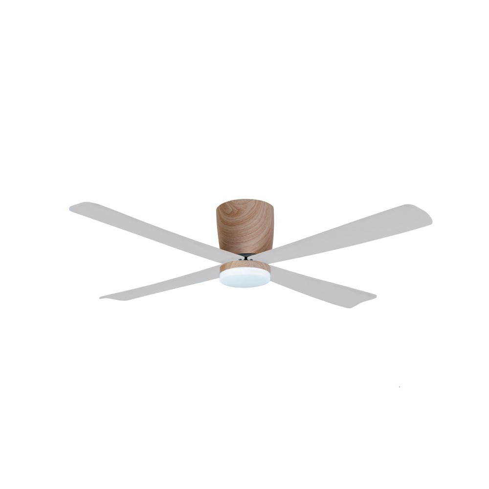 Ventilador de techo con luz LED napur silencioso marrón y blanco ø122