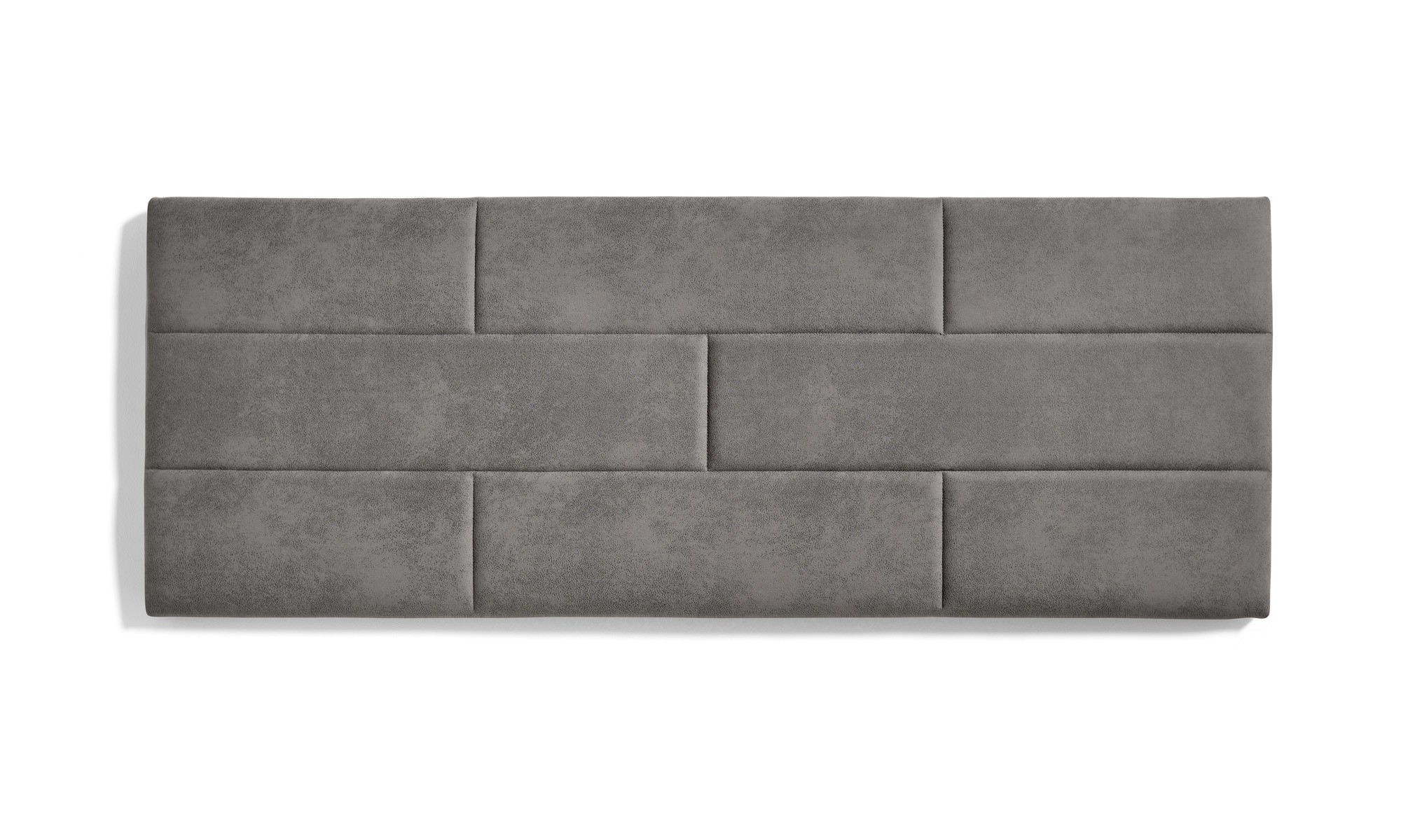 Cabecero de cama 140 muro ladrillos tela antimanchas 152x57x5cm gris