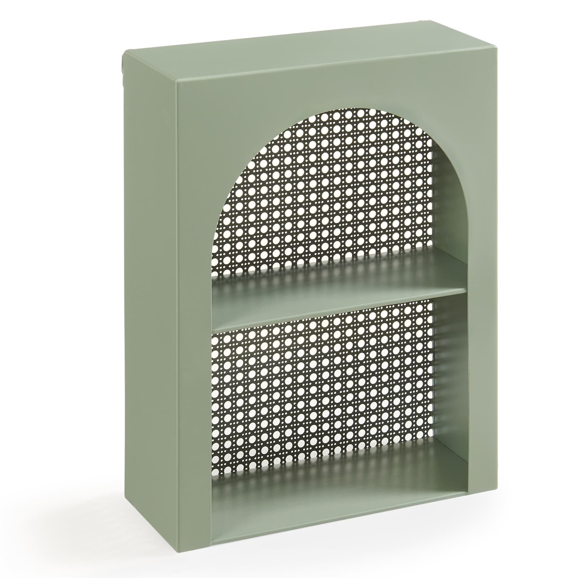 Estantería de pared jäller 40x30x13 cm - verde [en.casa]