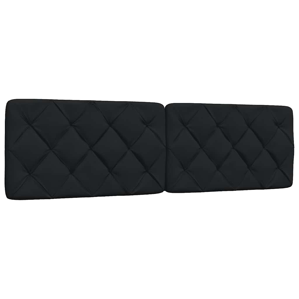 Cabecero de cama acolchado tela negro 180 cm eso7328