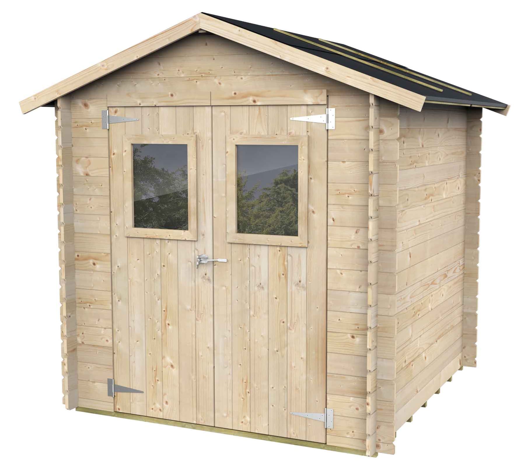 Alce - caseta bh19 hobby 198x198 madera abeto, puerta doble, osb3