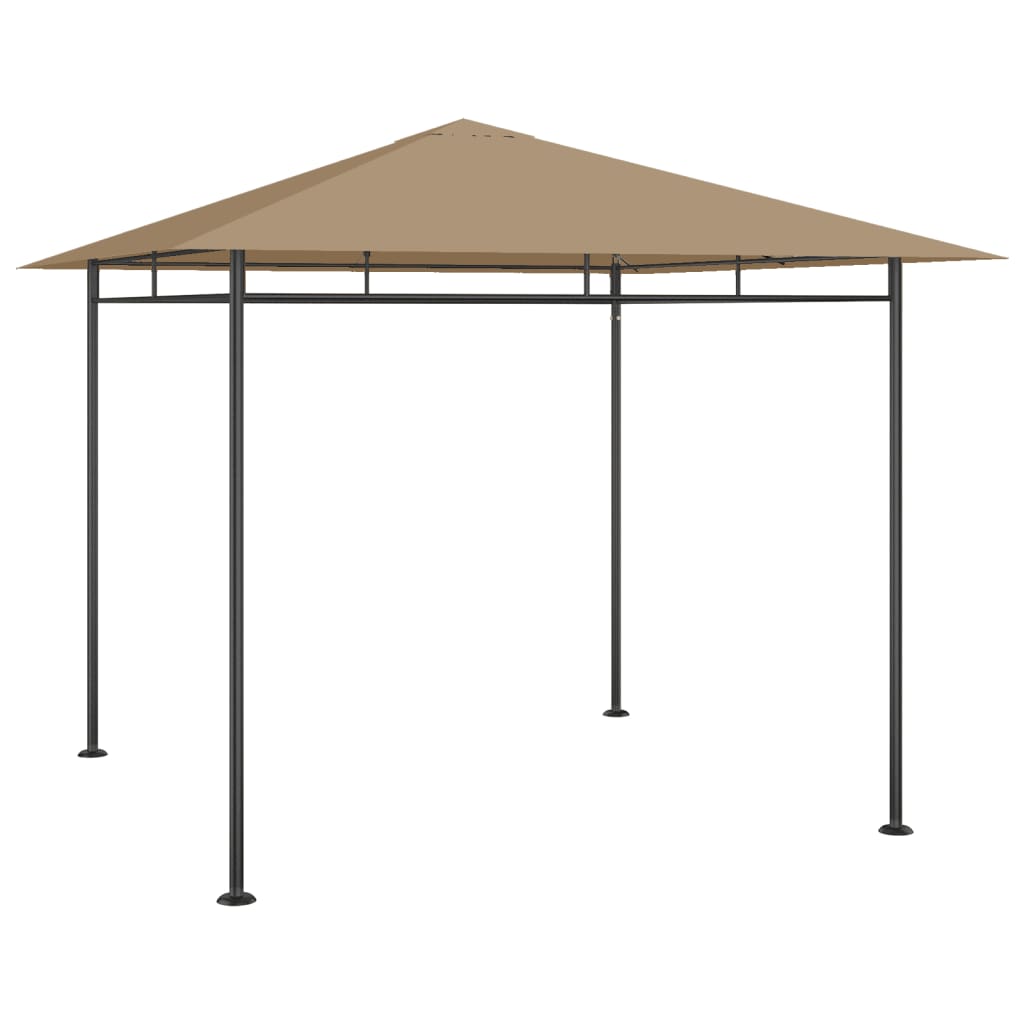 vidaXL cenador gris taupé 3x3x2,7 m 180 g/m²
