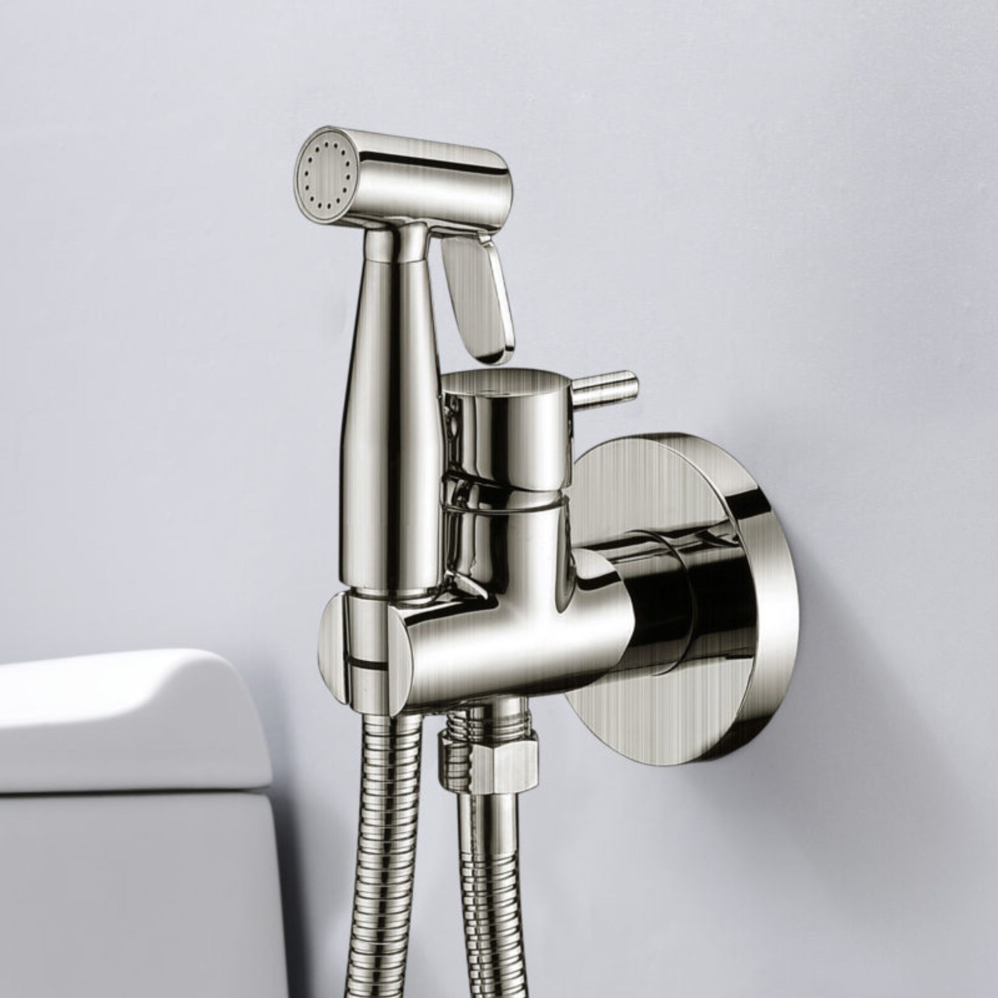 Imex - grifo bidé empotrado wc níquel serie múnich