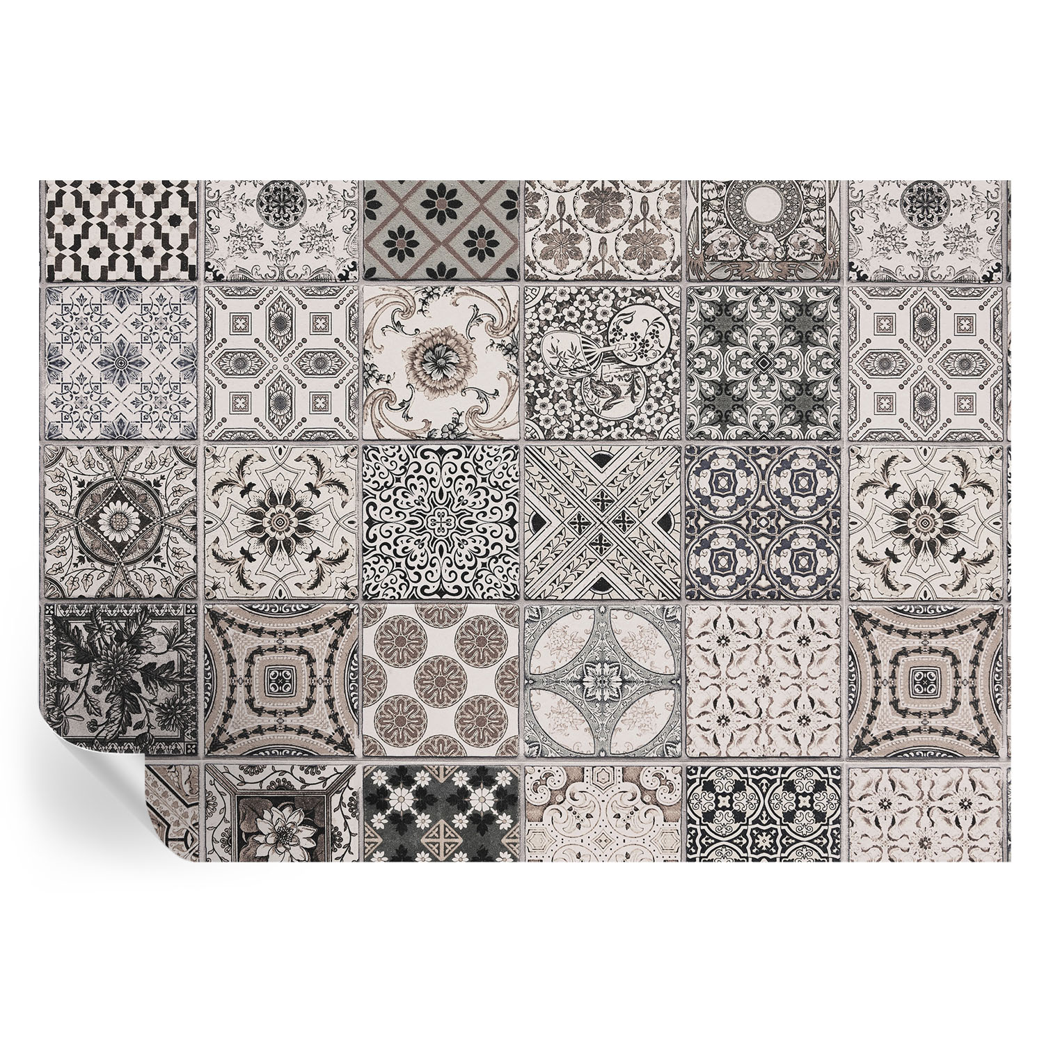 Papel pintado para paredes patrones de azulejos 208x146 tulup