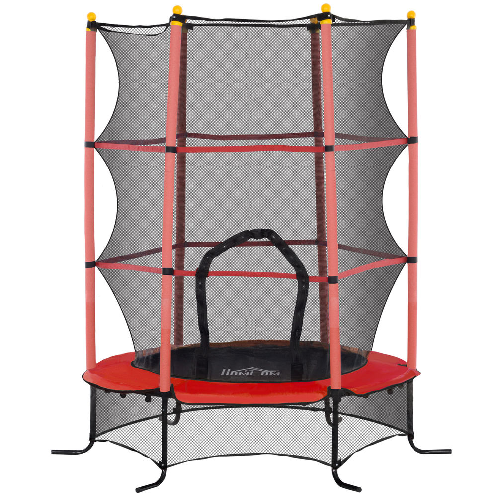 Cama elástica infantil 163x163x190 cm acero, pp bicolor Homcom