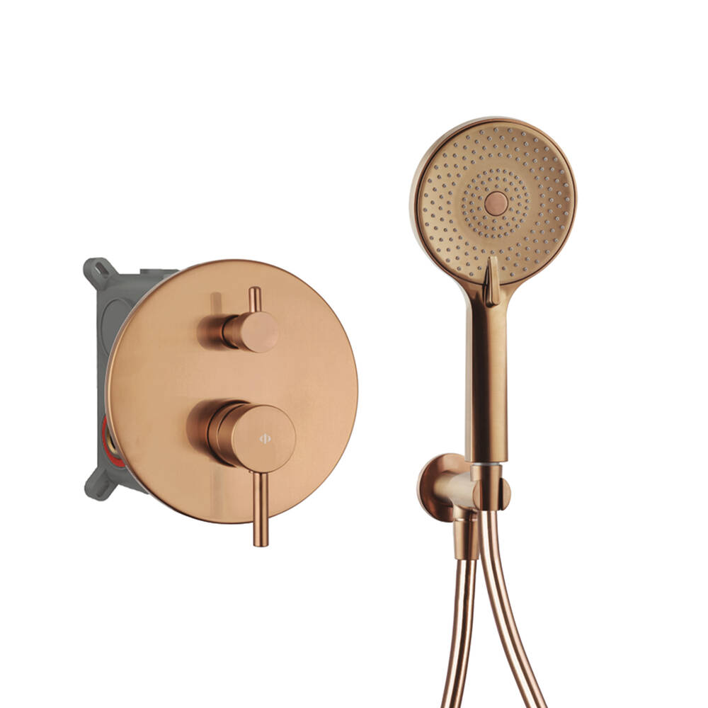 Kit de ducha empotrable sirio monomando cobre - gme
