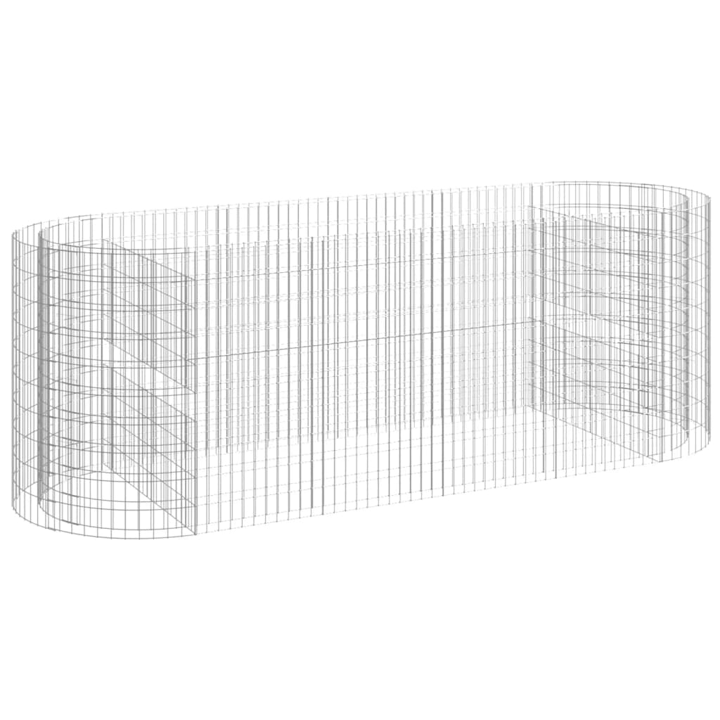 vidaXL arriate de gaviones de hierro galvanizado 300x100x100 cm