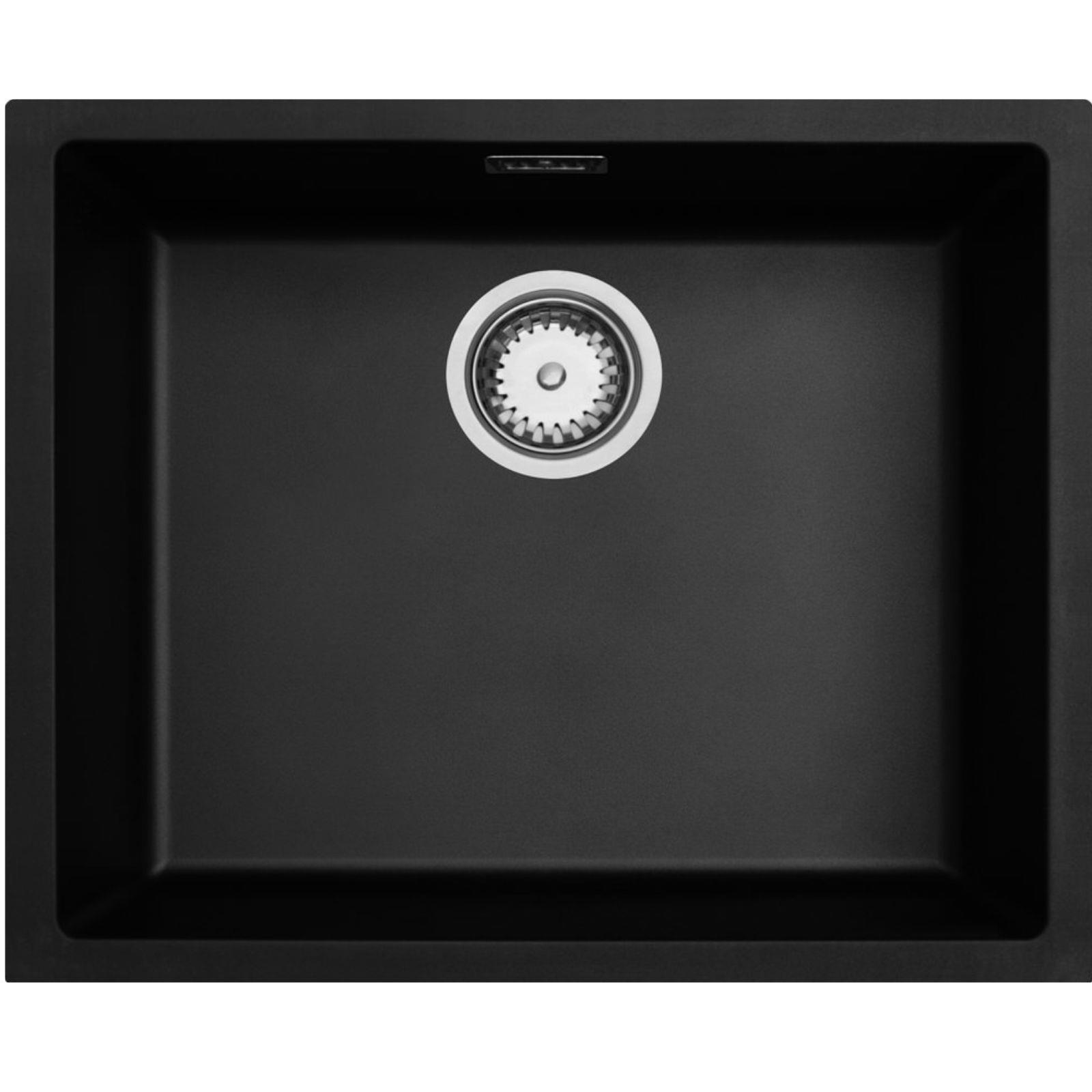 Luquicina ld54bl fregadero negro 1 seno sin escurridor composite bio