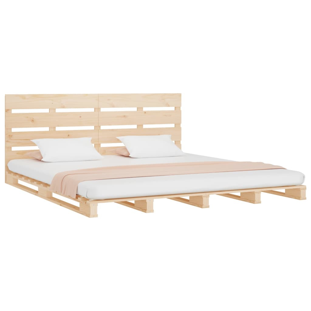 vidaXL estructura de cama sin colchón madera maciza de pino 180x200 cm