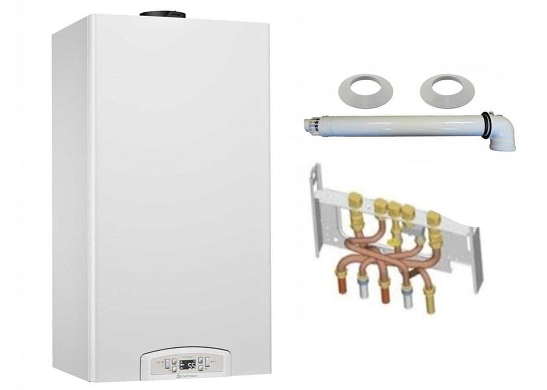 Caldera de gas de condensación inoa green chaffoteaux 25 kw completa
