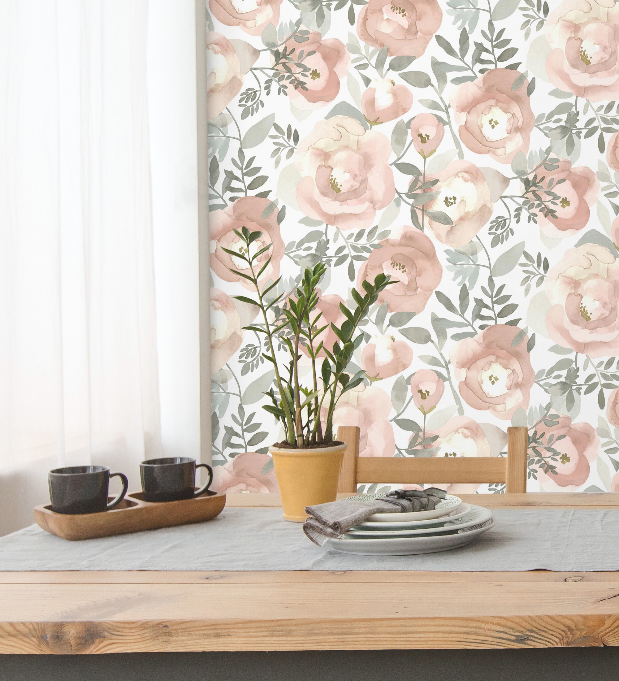 Papel pintado gaulan de flores pintadas a 5.23m²