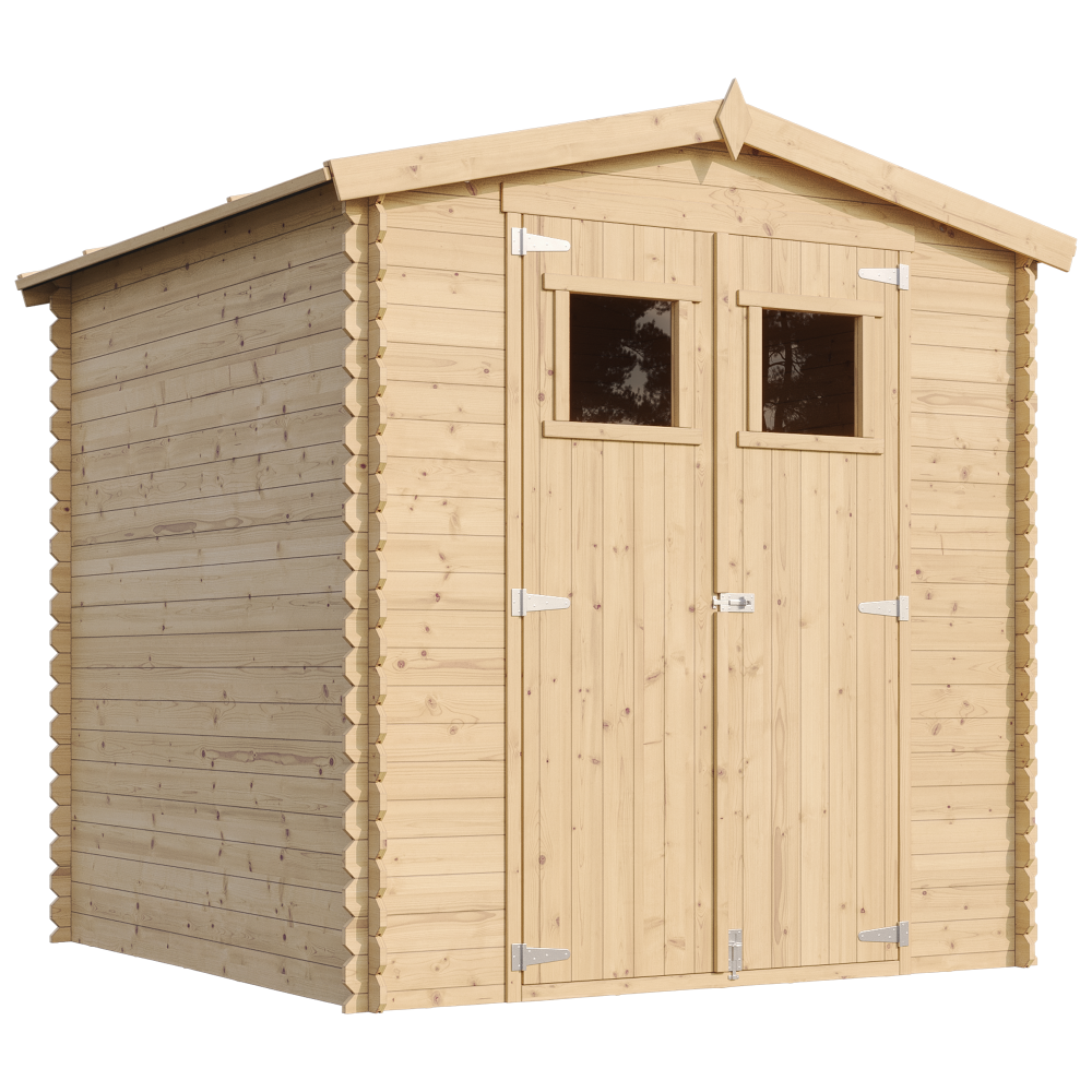 Caseta de jardín de madera 3.53 m² Timbela m343+m343g