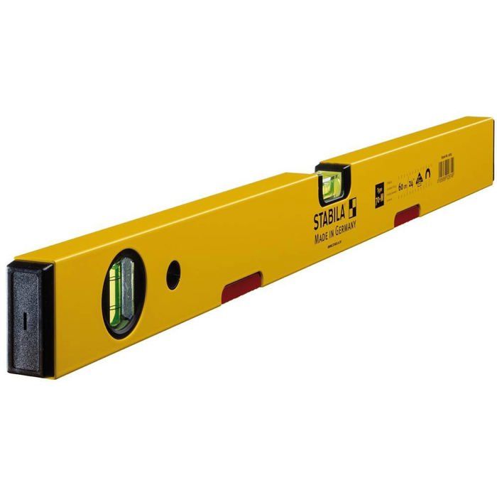 Nivel de burbuja magnético stabila tipo 70 2874 con imán 60 cm 0.5 mm/m