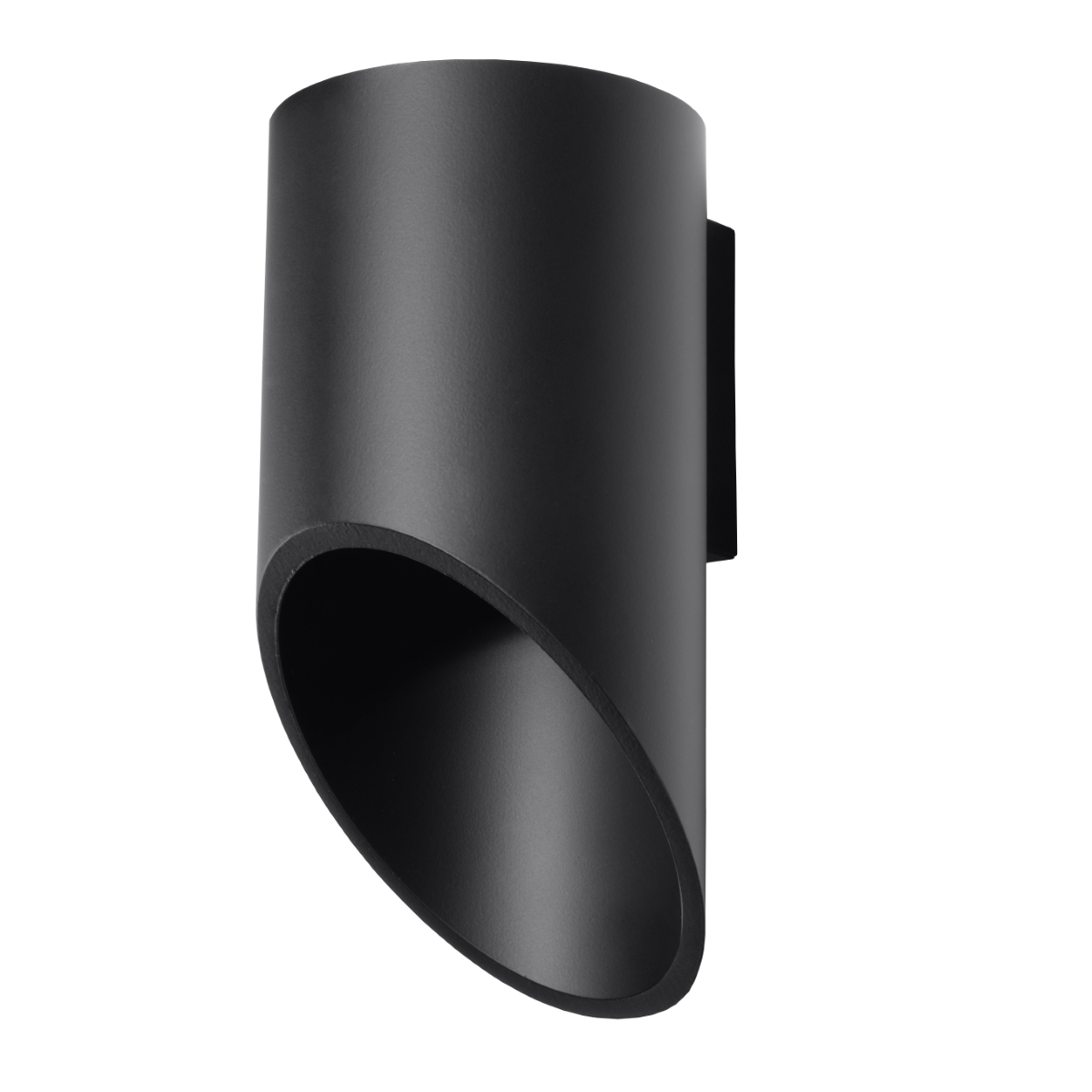 Lámpara de pared penne 1 negro aluminio 10x20x12cm