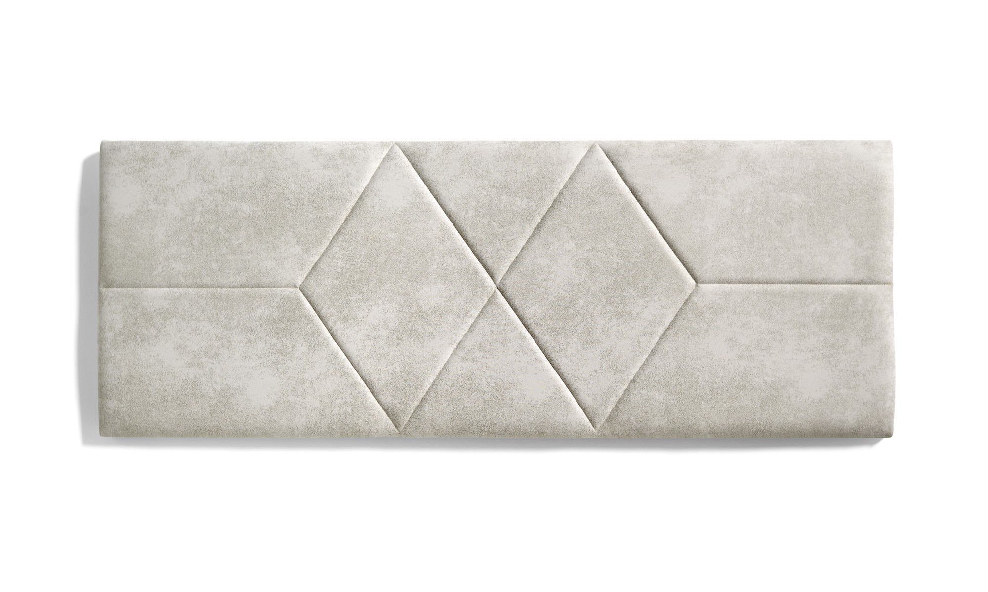 Cabecero de cama 135 rombos 152x57x5cm blanco roto efecto granito