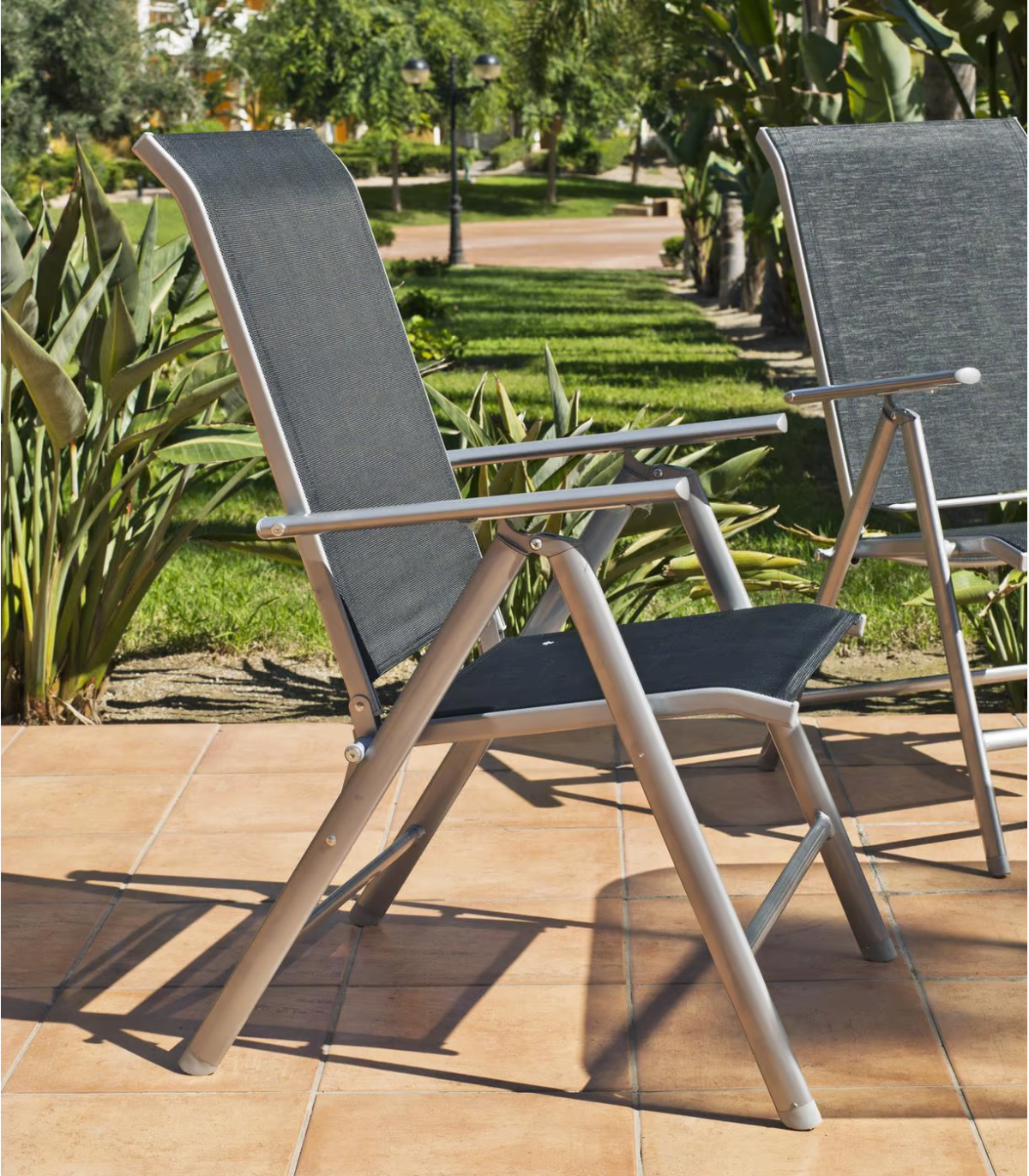 Sillón tumbona plegable multiposiciones para jardín y terraza