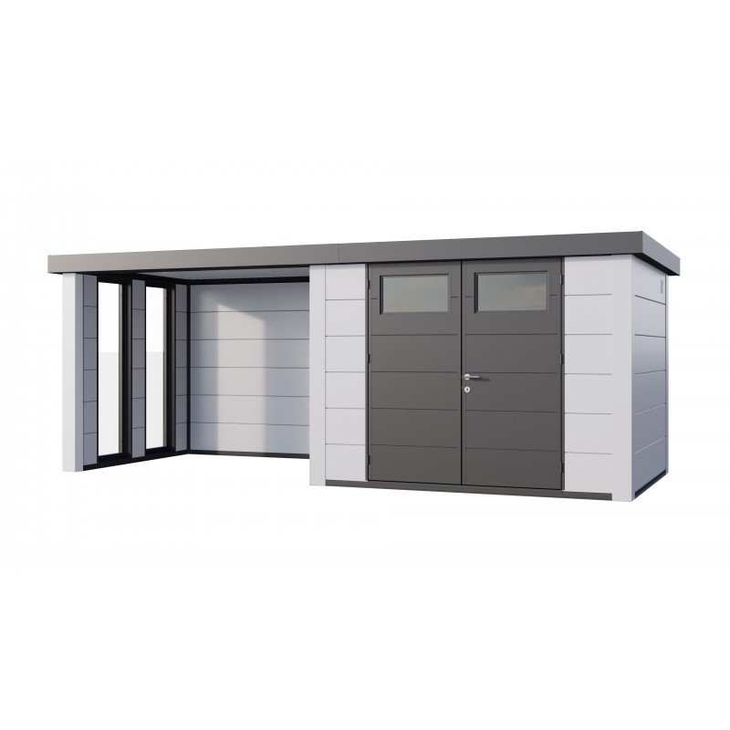 Caseta jardin nh7 c apoyo e ventanas a izq | blanco / blanco | novo habitat