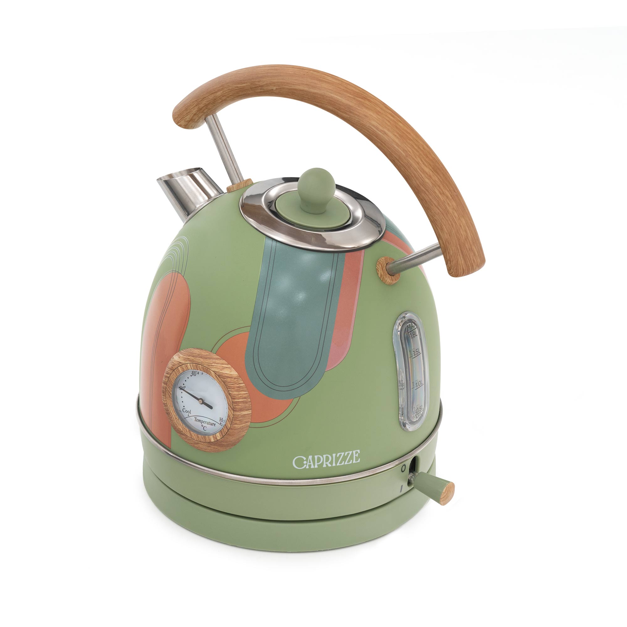 Hervidor de agua caprizze nara 2200 w de acero inoxidable termómetro integr