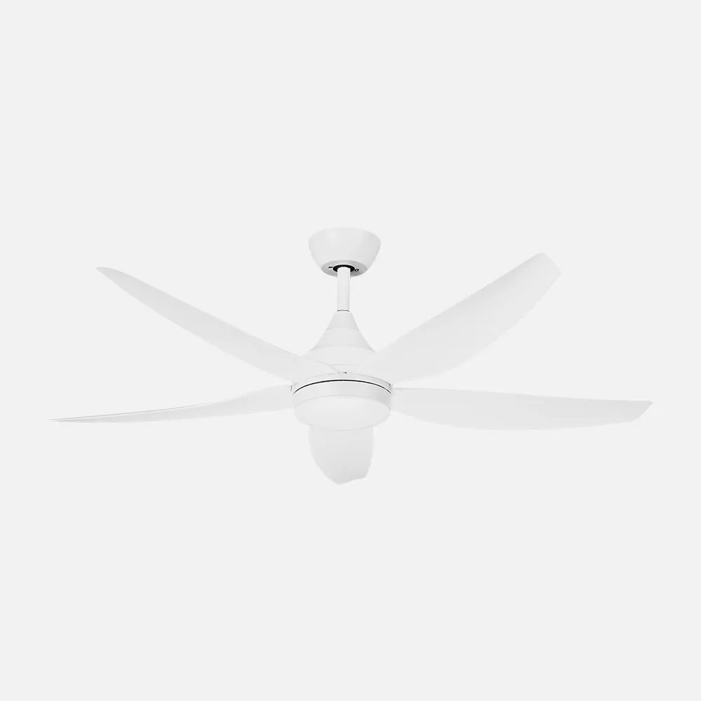 Ventilador dc elda 18w blanco 5aspas 6vel.144d 2250lm 300045006500kk remoto