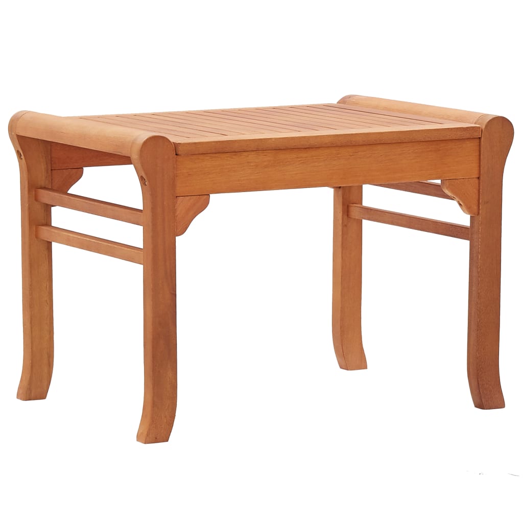 vidaXL banco de jardín madera maciza de eucalipto 64 cm