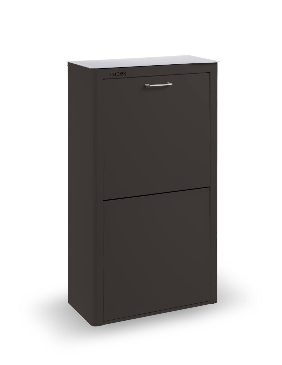 Cubek - balde do lixo de reciclagem, 4 compartimentos. Grande capacidade
