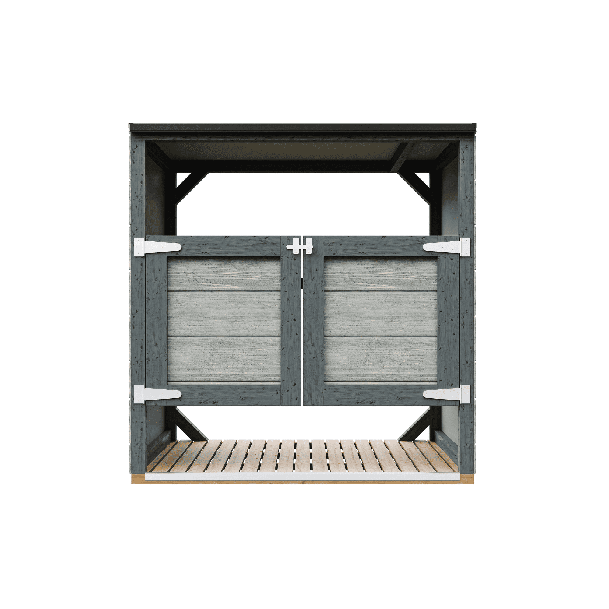 Cobertizo jardín para cubos basura 2x240l m980a-tundra cavern