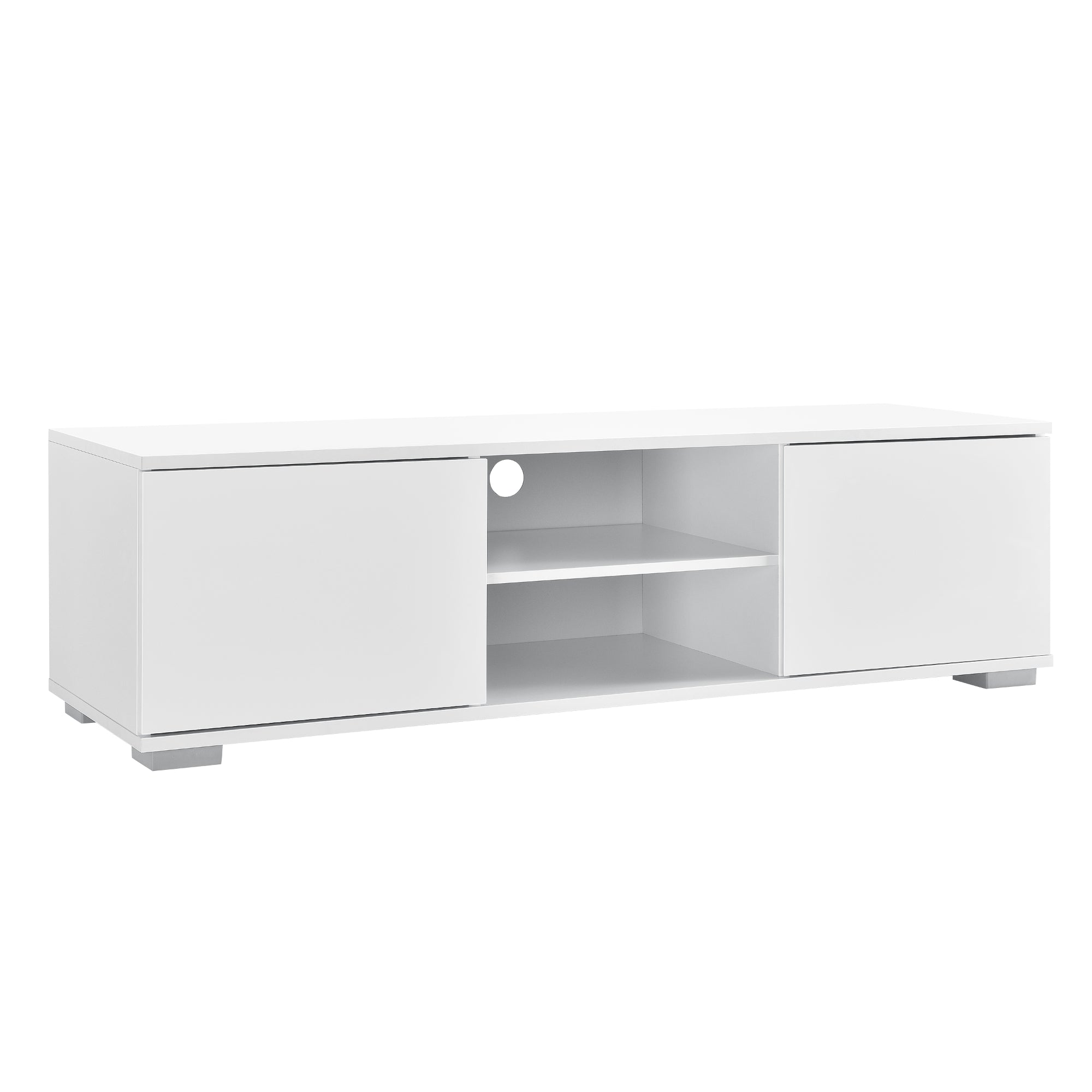 Mueble de tv bajo aglomerado 120 cm blanco 03_0002867