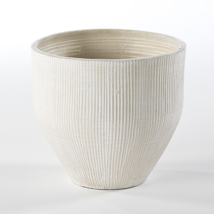 Macetero 50x50x45 terracota crema