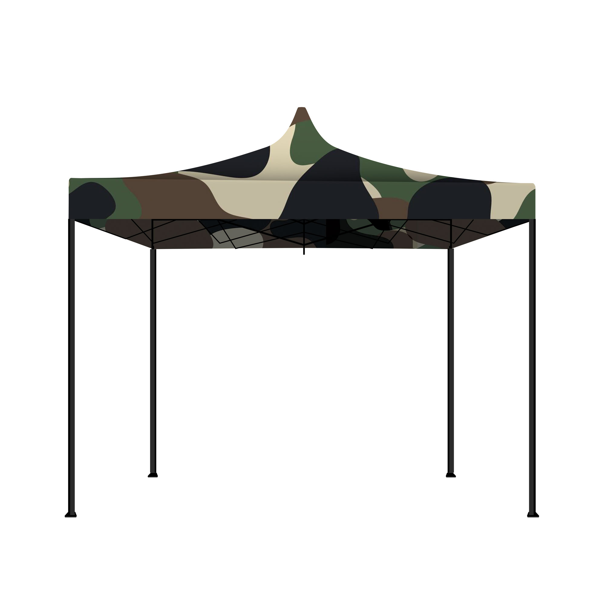 Kebon 3x3 - gazebo de jardín plegable camuflaje