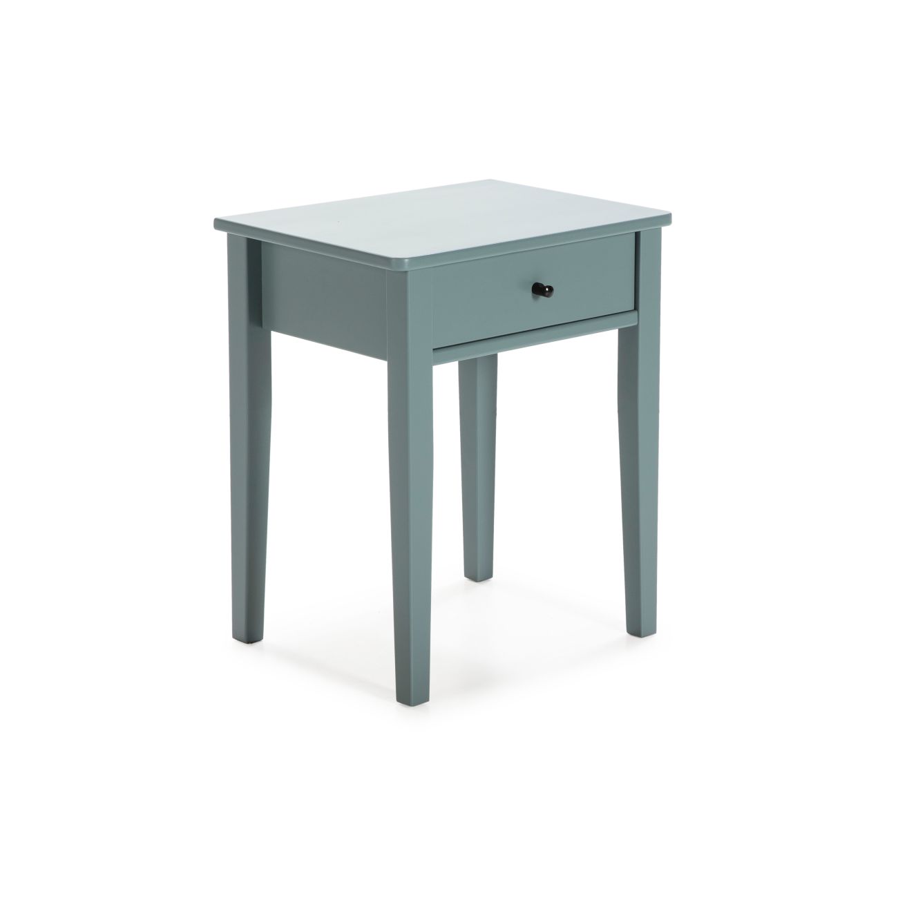 Mesita de noche de 1 cajón y patas 46x55 cm vika verde brent
