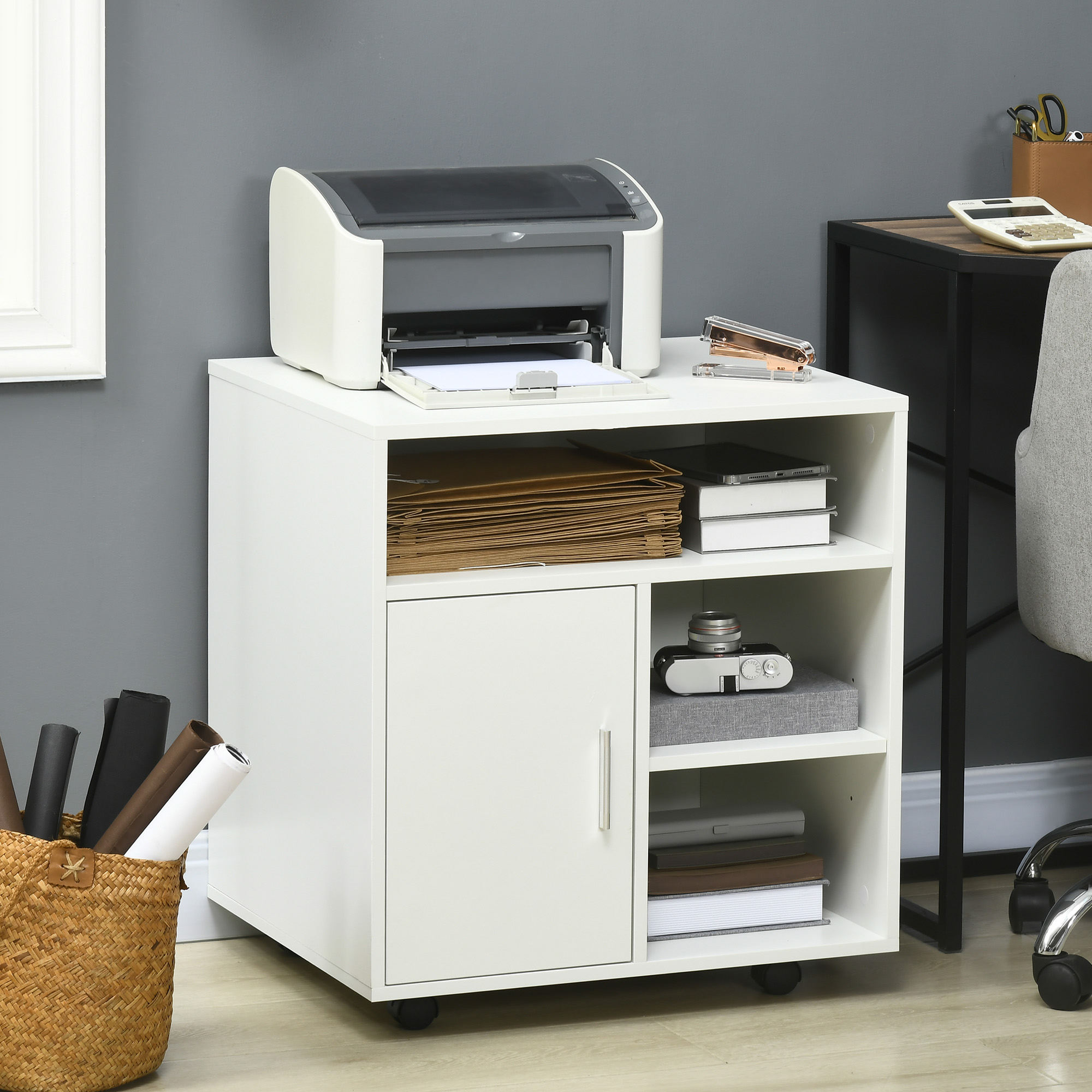 Soporte para impresora tablero de partículas de grado e1 color blanco