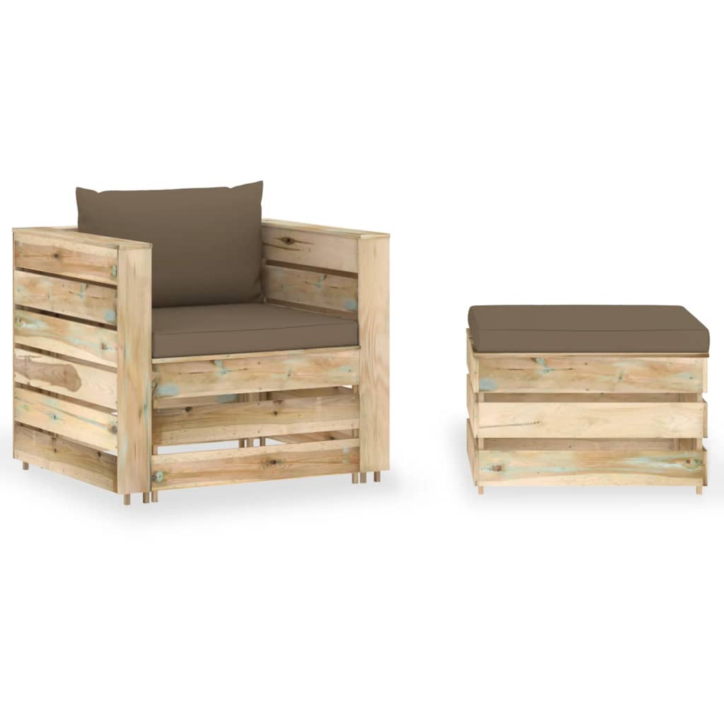 Conjunto de muebles de jardín para exterior juego de
