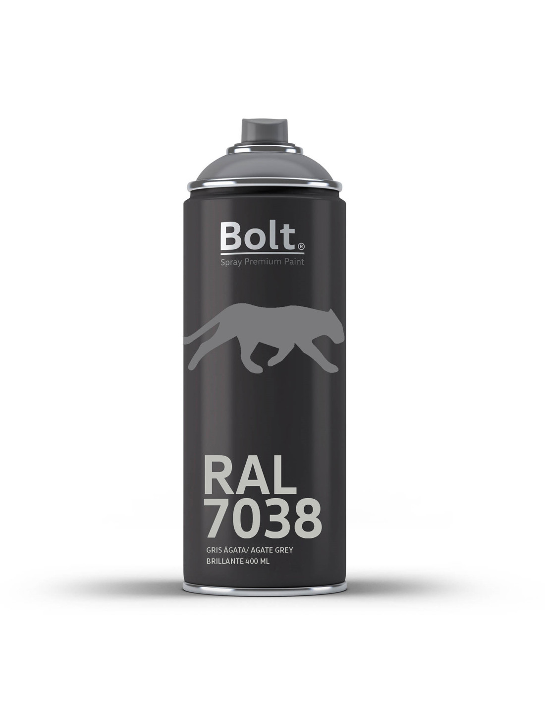 Spray bolt premium acrilico brillante ral 400 ml (ral 7038 gris ágata)