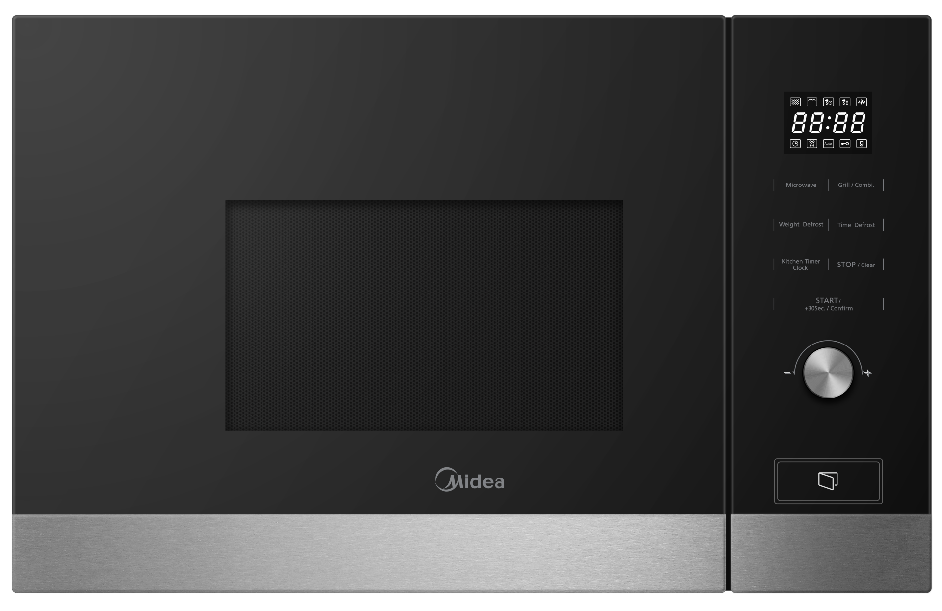 Midea mbmtg820hx - microondas integrable con grill 20 litros 800 w