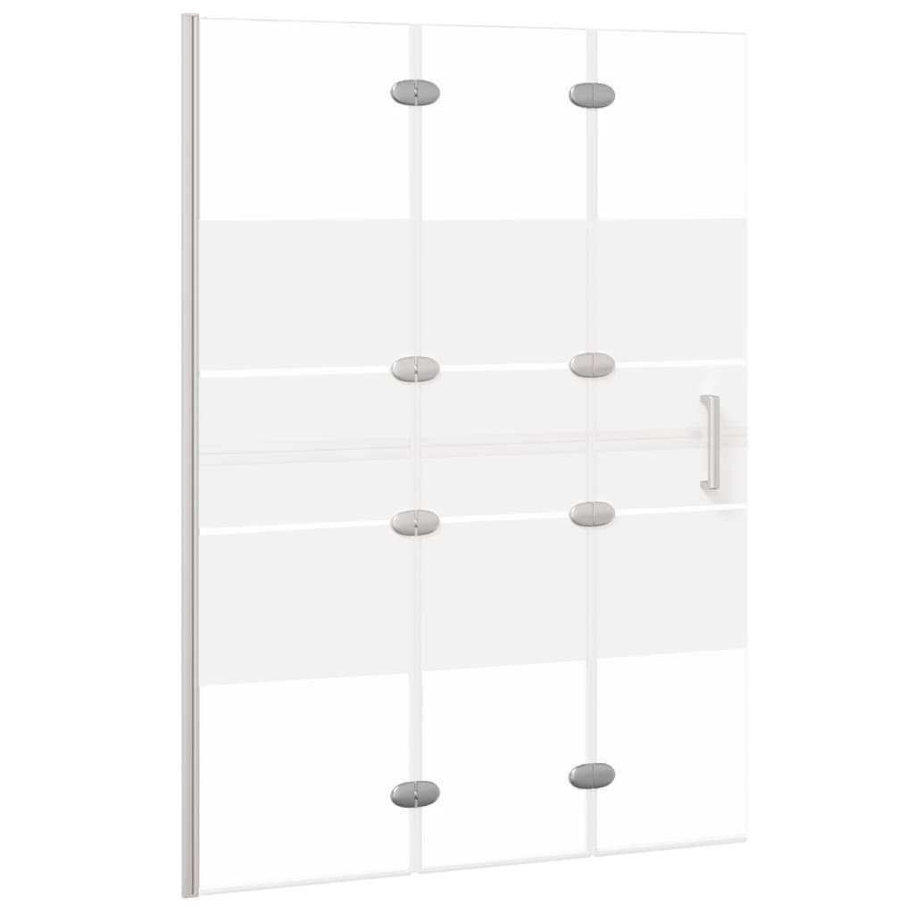 vidaXL mampara de ducha plegable esg blanco 100x140 cm