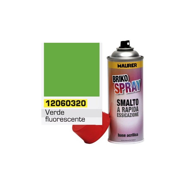 Spray pintura verde fluorescente 400 ml.