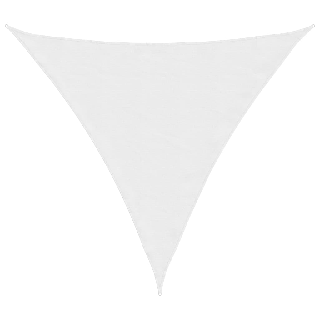 Toldo de vela triangular tela oxford blanco 4x4x4 m