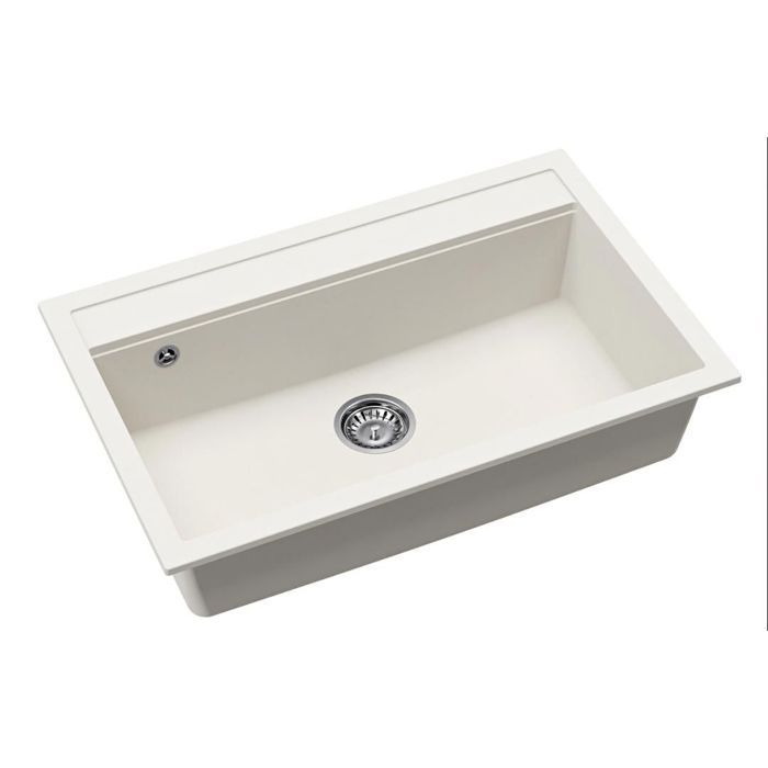 Fregadero - granito blanco sin escurridor - 795 x 505 mm