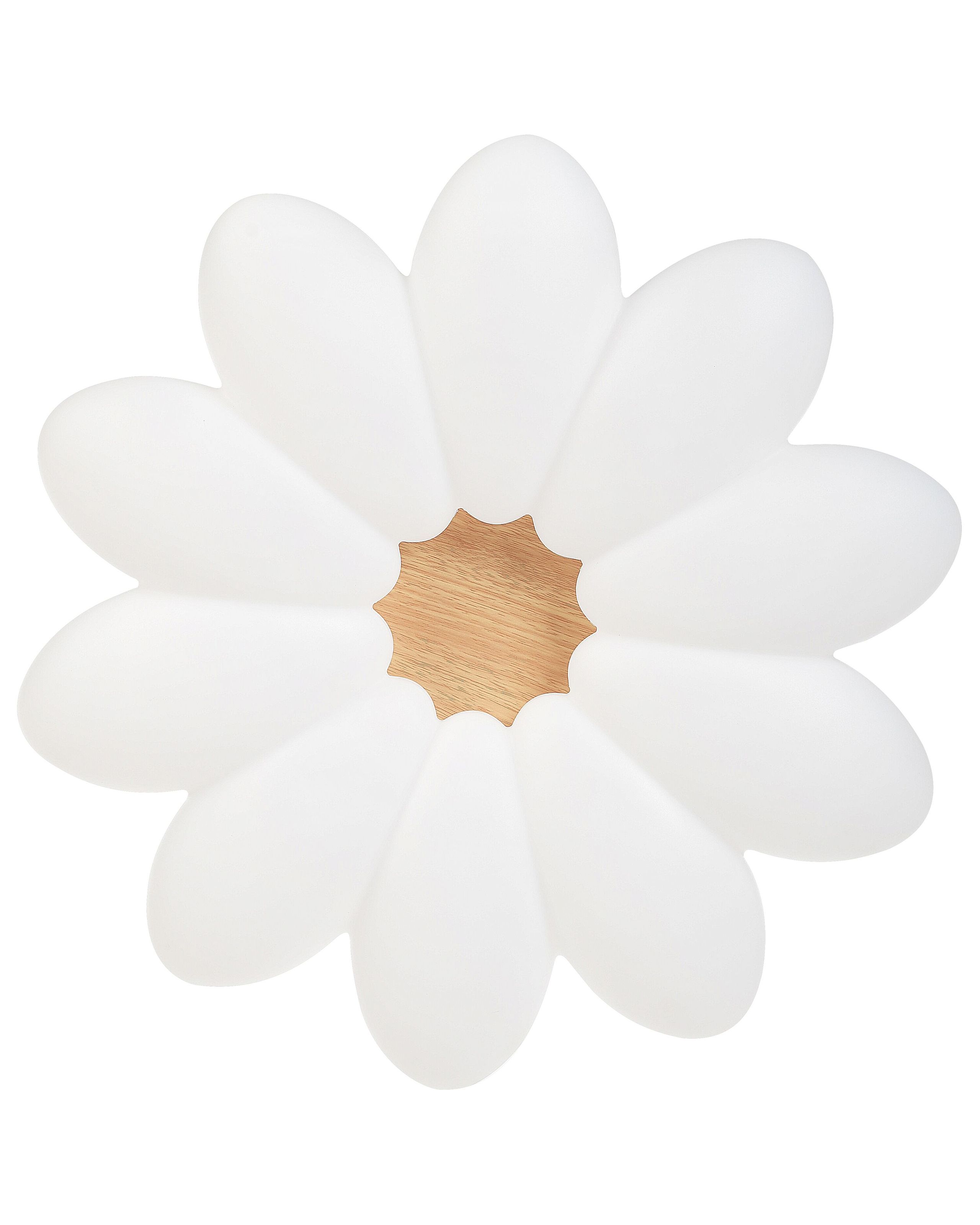 Lámpara LED de techo flor tinau blanco